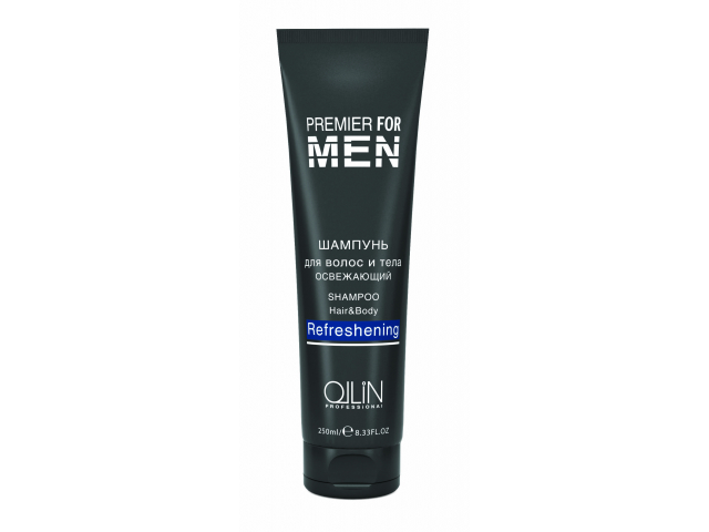 Купить OLLIN Premier for Men Шампунь для волос и тела освежающий 250мл