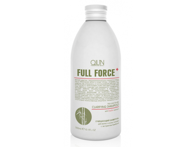 Купить OLLIN Full Force Шампунь очищающий для волос и кожи головы с экстрактом бамбука 300мл.