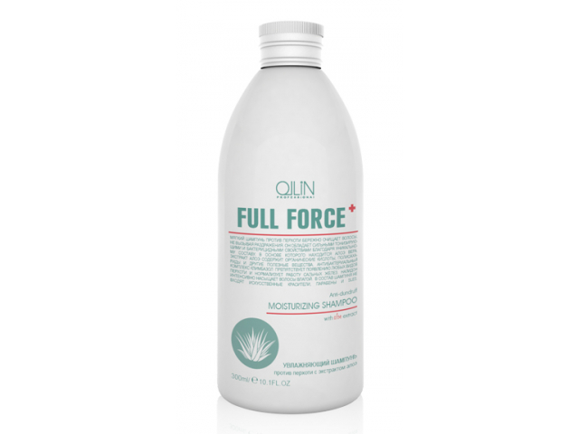 Купить OLLIN Full Force Шампунь увлажняющий против перхоти с экстрактом алоэ 300мл.