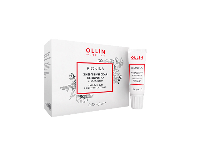 Купить OLLIN BioNika Яркость цвета Сыворотка энергетическая для окрашенных волос 1шт х 15мл