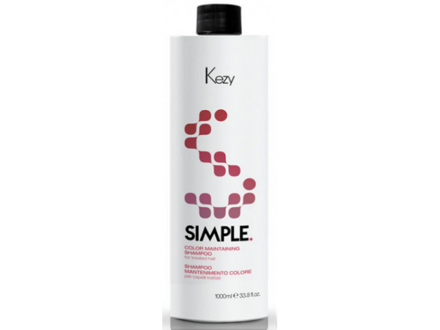 Купить KEZY Simple Шампунь для поддержания цвета окрашенных волос 1000мл