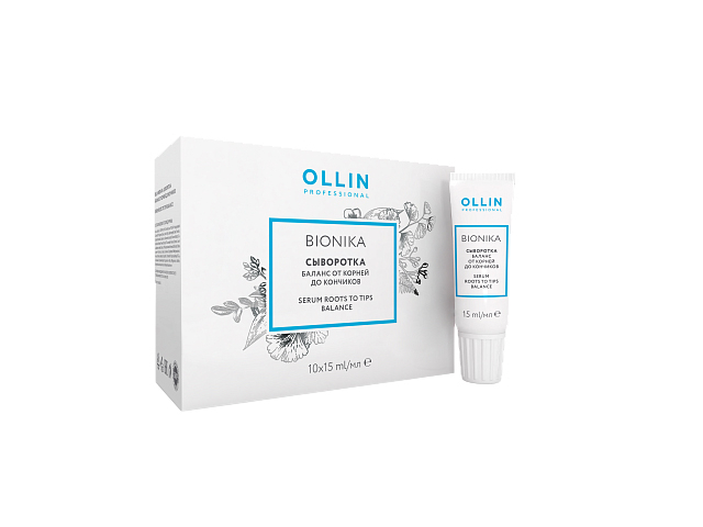Купить OLLIN BioNika Баланс от корней до кончиков Сыворотка 15мл(1шт)