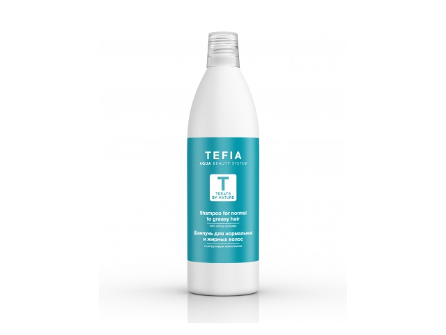 Купить TEFIA Treats by Nature Шампунь для нормальных и жирных волос с цитрусовым комплексом 1000мл