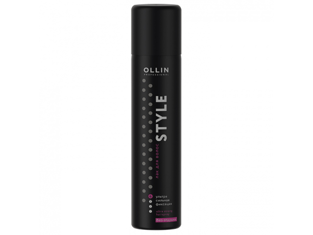 Купить OLLIN Style Лак для волос ультрасильной фиксации без отдушки 250мл