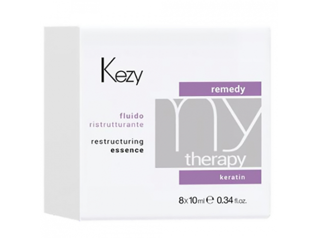 Купить KEZY My Therapy Remedy Restructuring Флюид восстанавливающий с кератином 8*10мл