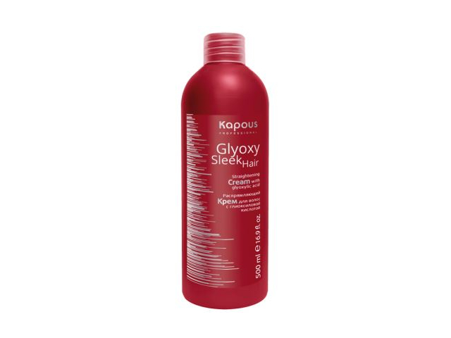 Купить KAPOUS GlyoxySleek Hair Распрямляющий крем для волос с глиоксиловой кислотой 500мл