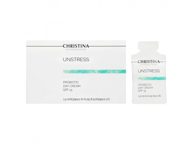 Купить CHRISTINA Unstress -Probiotic day cream SPF-15 Дневной крем 1шт*1,5мл