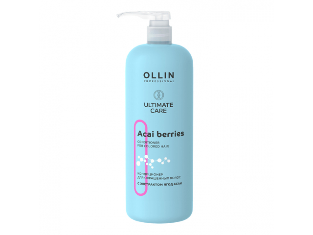 Купить OLLIN Ultimate Care Кондиционер для окрашенных волос с экстрактомягод асаи 1000мл