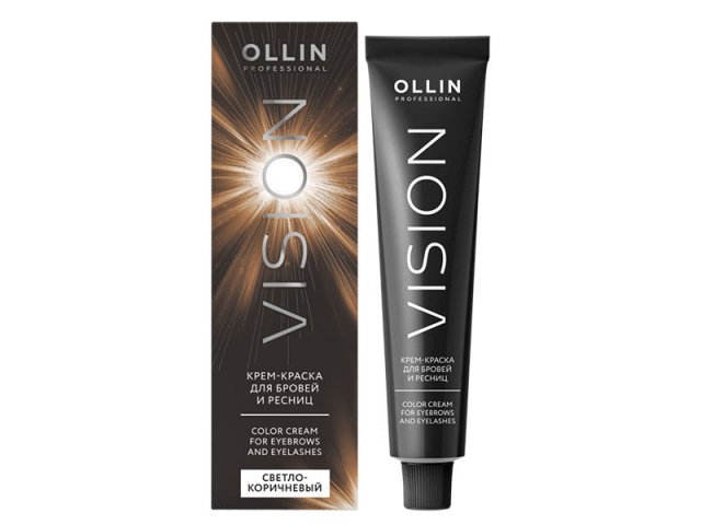 Купить OLLIN Vision Крем-краска для бровей и ресниц светло-коричневый  20мл