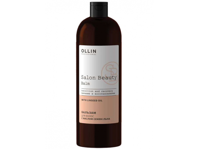Купить OLLIN Salon Beauty Бальзам для питания и восстановления волос с маслом семян льна 1000мл