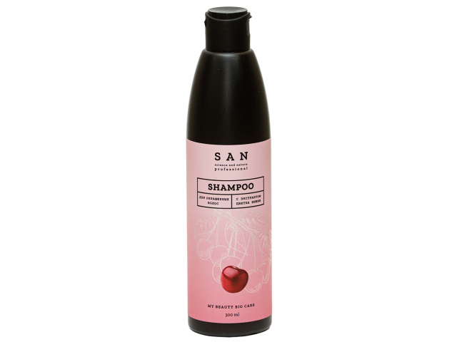 Купить SAN Professional Шампунь для окрашенных волос с экстрактом цветка вишни 300мл