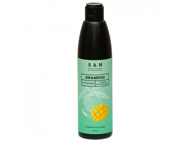 Купить SAN Professional Шампунь восстанавливающий с маслом косточек манго 300мл