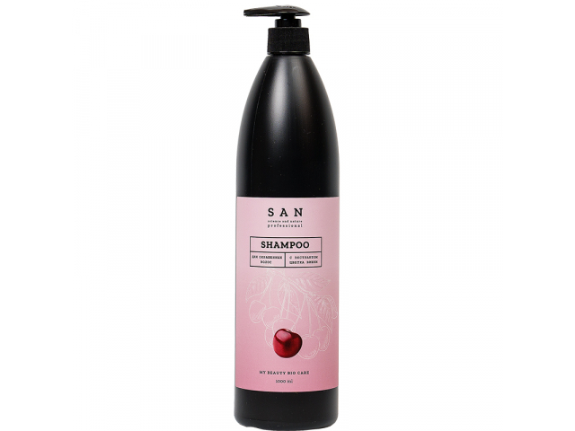 Купить SAN Professional Шампунь для окрашенных волос с экстрактом цветка вишни 1000мл