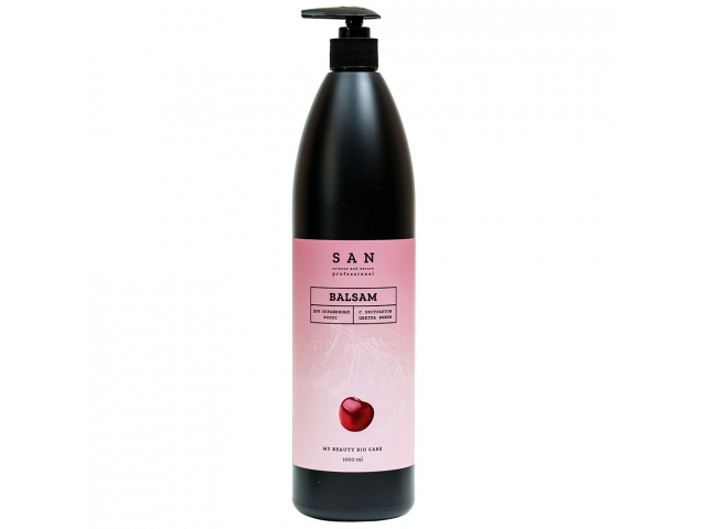 Купить SAN Professional Бальзам для окрашенных волос с экстрактом цветка вишни 1000мл