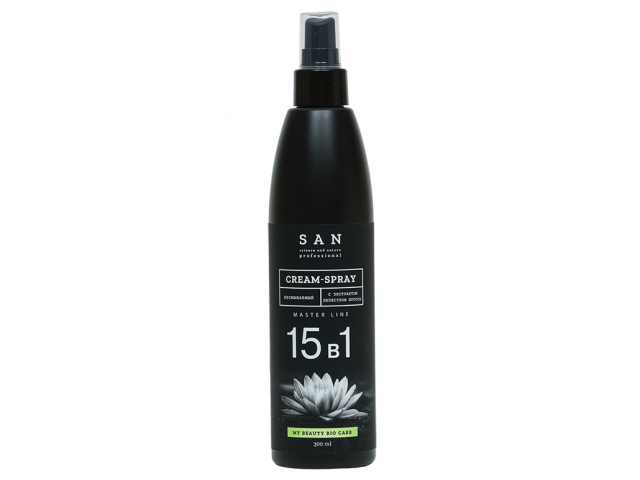 Купить SAN Professional Несмываемый крем-спрей с экстрактом цветов лотоса 15в1, 300мл