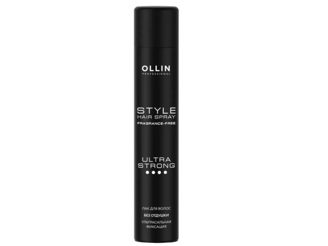Купить OLLIN Style Лак для волос УСФ без отдушки 400мл
