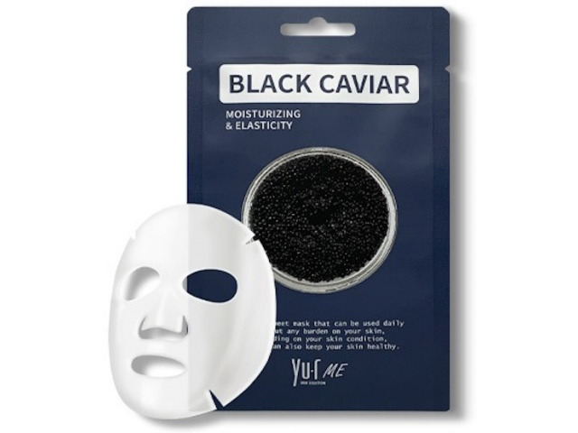 Купить YU.R ME Black Caviar Sheet Mask Маска для лица с экстрактом черной икры 25гр