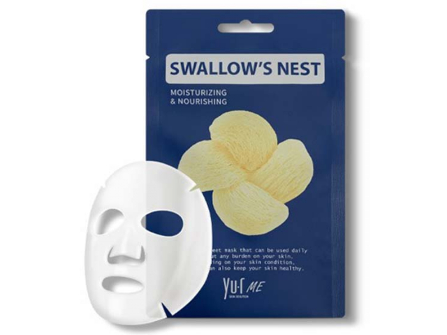 Купить YU.R ME SWALLOW'S NEST Sheet Mask Маска для лица с экстрактом ласточкиного гнезда 25гр