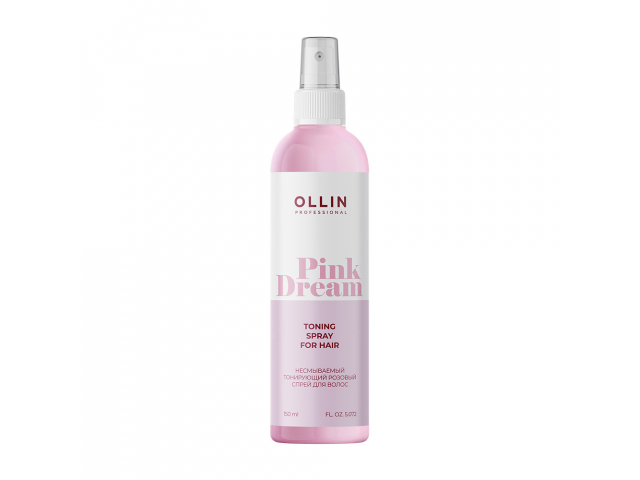 Купить OLLIN Pink Dream Спрей для волос тонирующий, розовый, 150мл