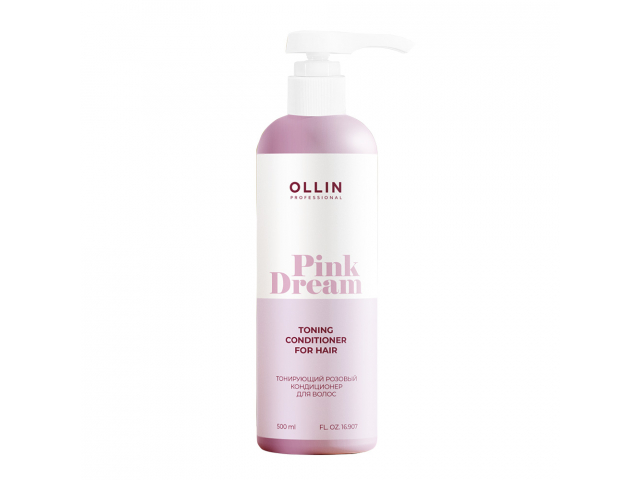 Купить OLLIN Pink Dream Кондиционер для волос тонирующий, розовый, 500мл