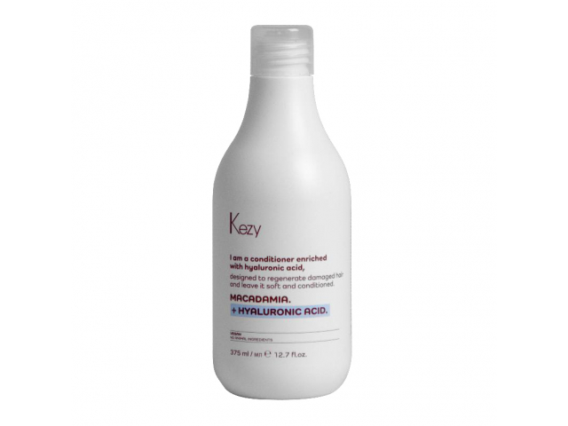 Купить KEZY I am MACADAMIA + HYALURONIC ACID Кондиционер д/восстановления слабых и поврежденных волос 375мл
