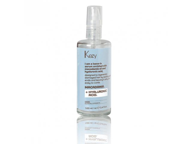 Купить KEZY I am MACADAMIA +HYALURONIC ACID Сыворотка для восстановления слабых и поврежденных волос 100мл